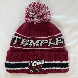 Red Temple University Winter Beanie